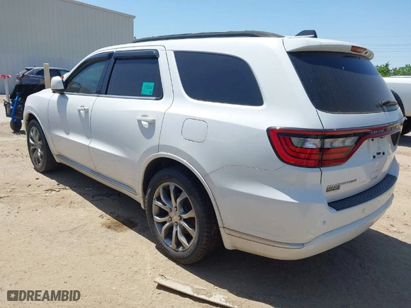 2017 Dodge Durango SXT with VIN 1C4RDHAG8HC732554, listed as a IAAI auction lot 42021179 with 117,304 mi miles. Bid and sale history available at carsss.com. Image 3.