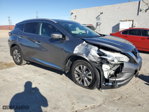 2017 Nissan Murano SV with VIN 5N1AZ2MG0HN135101, listed as a Copart auction lot 85617384 with 91,167 mi miles and Salvage Title. Bid and sale history available at carsss.com. Image 4.