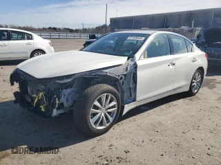 2014 Infiniti Q50 Sport with VIN JN1BV7AR1EM702668, listed as a Copart auction lot 47448045 with 24,409 mi miles and Salvage Title. Bid and sale history available at carsss.com. Image 1.