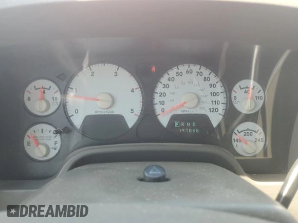2007 Dodge Ram 2500 SLT with VIN 3D7KR29A27G826124, listed as a Copart auction lot 63529684 with 197,838 mi miles and Salvage Title. Bid and sale history available at carsss.com. Image 9.