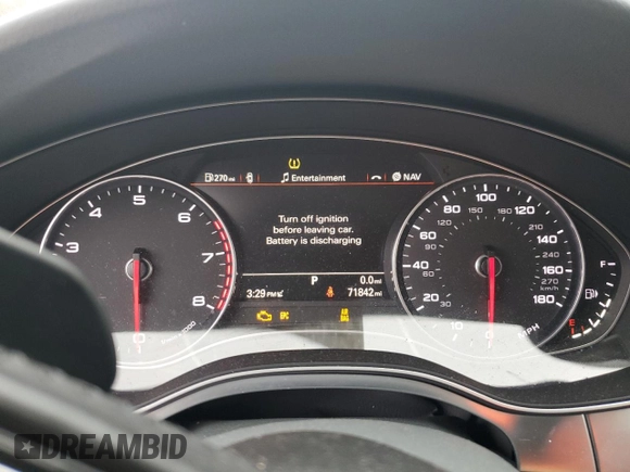 2015 Audi A7 3.0 Prestige with VIN WAU2GAFCXFN062154, listed as a Copart auction lot 85032994 with 71,842 mi miles and Clean Title. Bid and sale history available at carsss.com. Image 9.