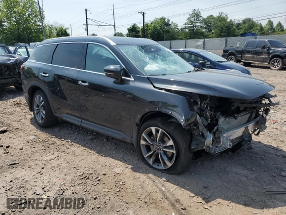 2023 Infiniti QX60 Luxe с VIN 5N1DL1FS4PC369620, выставлен на аукционе Copart как лот 59910455 с пробегом 21 157 миль миль и Списание • Salvage title. История ставок и продаж доступна на DreamBid. Изображение 4.
