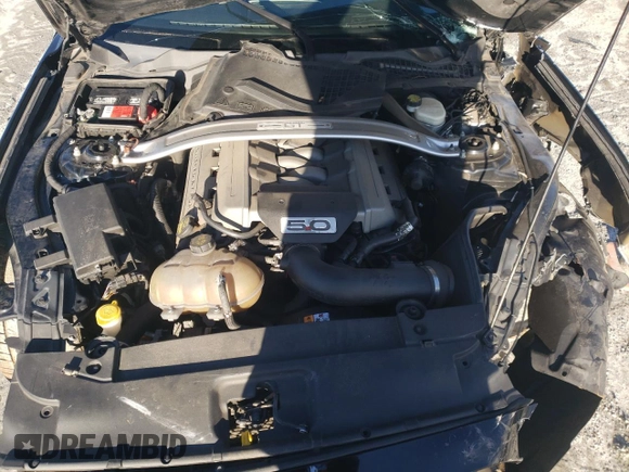 2015 Ford Mustang GT Premium with VIN 1FATP8FF0F5346845, listed as a Copart auction lot 84209444 with 114,369 mi miles and Salvage title. Bid and sale history available at DreamBid. Image 11.