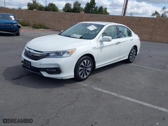 2017 Honda Accord Hybrid EX-L with VIN JHMCR6F50HC031783, listed as a IAAI auction lot 41909790 with NaN miles. Bid and sale history available at carsss.com. Image 2.