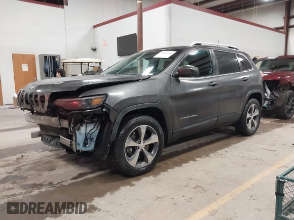 2019 Jeep Cherokee Limited with VIN 1C4PJMDX7KD282692, listed as a IAAI auction lot 41660914 with 64,955 mi miles and . Bid and sale history available at carsss.com. Image 18.