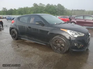 2013 Hyundai Veloster Turbo w/Black Int with VIN KMHTC6AE8DU100228, listed as a Copart auction lot 54196805 with 123,016 mi miles and Clean Title. Bid and sale history available at carsss.com. Image 4.
