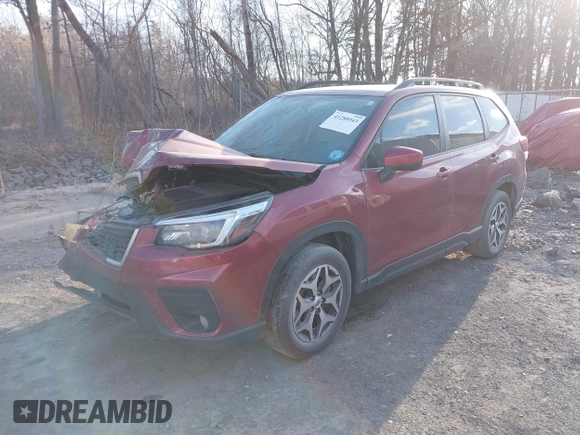 2021 Subaru Forester Premium with VIN JF2SKAJC5MH530619, listed as a IAAI auction lot 41288943 with 25,328 mi miles. Bid and sale history available at carsss.com. Image 18.