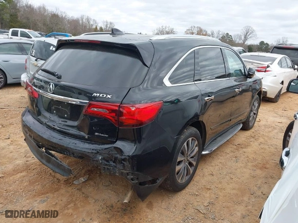 2014 Acura MDX Tech Pkg with VIN 5FRYD4H48EB044843, listed as a IAAI auction lot 41142878 with 127,894 mi miles. Bid and sale history available at carsss.com. Image 4.