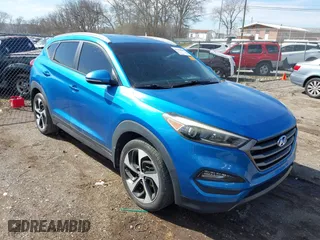 2016 Hyundai Tucson Sport with VIN KM8J33A26GU036237, listed as a IAAI auction lot 41658889 with 117,941 mi miles. Bid and sale history available at carsss.com. Image 1.