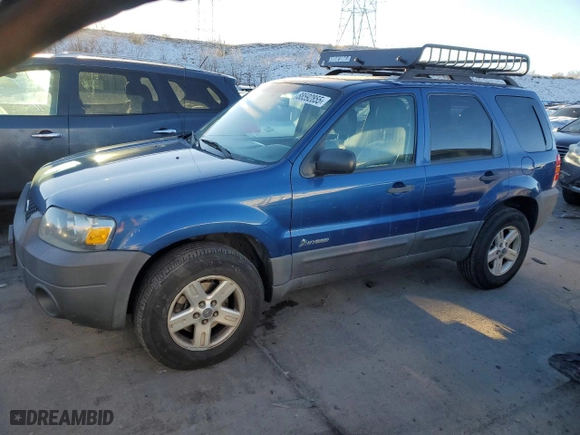2007 Ford Escape Hybrid with VIN 1FMCU59H47KA11889, listed as a Copart auction lot 88592855 with 193,227 mi miles and Clean Title. Bid and sale history available at carsss.com. Image 1.