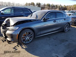 2021 BMW 3 Series 330i xDrive z VIN 3MW5R7J07M8B74109, wystawiony jako Copart lot #45685435 z przebiegiem Nie podano mil oraz Szkoda całkowita • Salvage title. Historia ofert i sprzedaży dostępna na DreamBid. Obrazek 1.