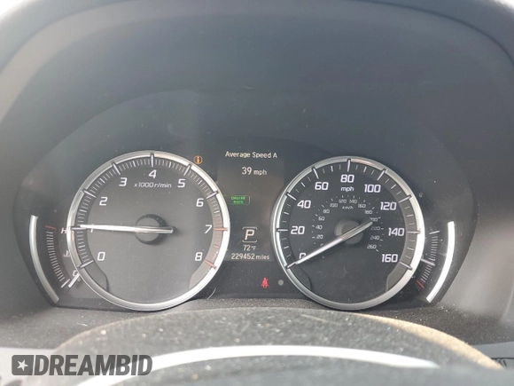 2014 Acura MDX Technology with VIN 5FRYD3H4XEB005620, listed as a Copart auction lot 57962935 with 229,452 mi miles and Salvage title. Bid and sale history available at DreamBid. Image 9.