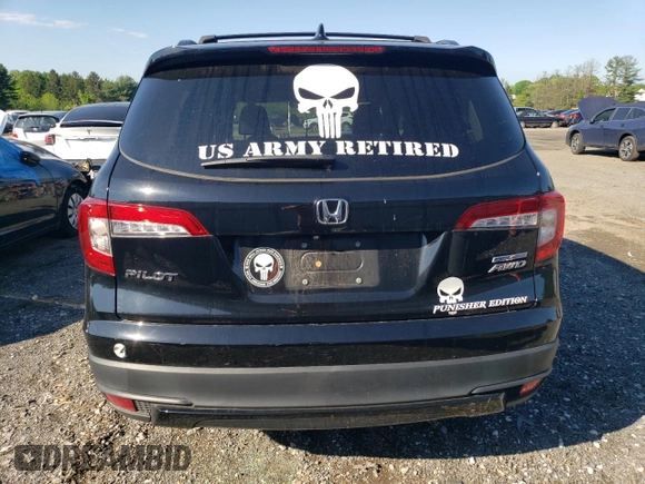 2021 Honda Pilot Special Edition with VIN 5FNYF6H26MB077053, listed as a Copart auction lot 55793135 with 83,110 mi miles and Salvage title. Bid and sale history available at DreamBid. Image 6.