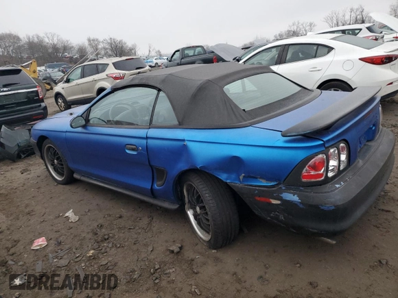 1994 Ford Mustang z VIN 1FALP45T2RF214782, wystawiony jako Copart lot #83860474 z przebiegiem 164 464 mil mil oraz Szkoda całkowita • Salvage title. Historia ofert i sprzedaży dostępna na DreamBid. Obrazek 2.
