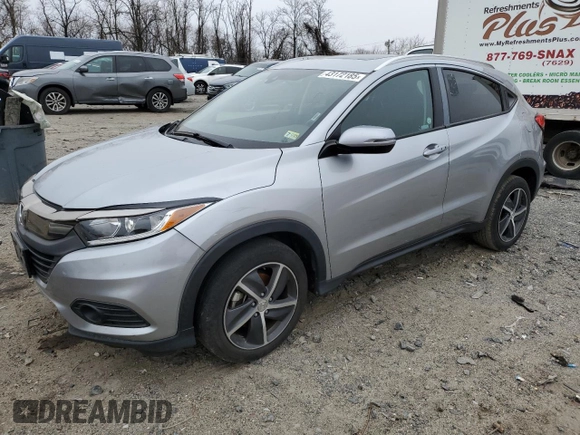 2022 Honda HR-V EX with VIN 3CZRU6H51NM757356, listed as a Copart auction lot 43172185 with 76,252 mi miles and Non Repairable. Bid and sale history available at carsss.com. Image 1.