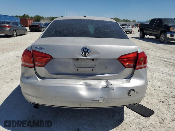 2013 Volkswagen Passat S with VIN 1VWAP7A38DC079906, listed as a Copart auction lot 48803035 with 161,262 mi miles and Non repairable. Bid and sale history available at DreamBid. Image 6.