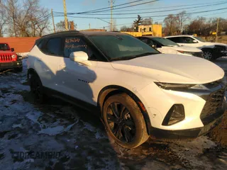2022 Chevrolet Blazer RS with VIN 3GNKBERSXNS215638, listed as a IAAI auction lot 41362610 with 37,662 mi miles. Bid and sale history available at carsss.com. Image 1.