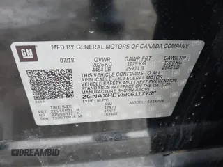 2019 Chevrolet Equinox LS with VIN 2GNAXHEV5K6117738, listed as a IAAI auction lot 41325894 with 102,821 mi miles and . Bid and sale history available at DreamBid. Image 9.