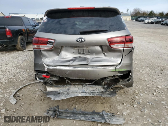 2016 Kia Sorento SX with VIN 5XYPKDA59GG008256, listed as a Copart auction lot 48056665 with 216,055 mi miles and Salvage Title. Bid and sale history available at carsss.com. Image 6.