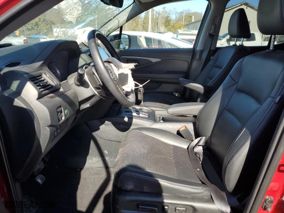 2023 Honda Ridgeline RTL-E with VIN 5FPYK3F70PB013210, listed as a Copart auction lot 49619975 with 39,895 mi miles and Salvage Title. Bid and sale history available at carsss.com. Image 7.