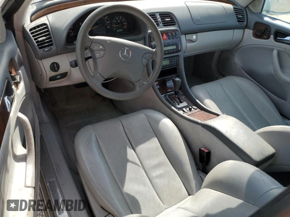 2000 Mercedes-Benz CLK 320/430 with VIN WDBLJ65G9YF132328, listed as a Copart auction lot 71779694 with 113,412 mi miles and Salvage Title. Bid and sale history available at DreamBid. Image 8.