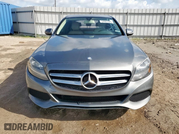 2017 Mercedes-Benz C 300 with VIN 55SWF4JB9HU218627, listed as a Copart auction lot 57801925 with Not provided miles and Clean title. Bid and sale history available at DreamBid. Image 5.