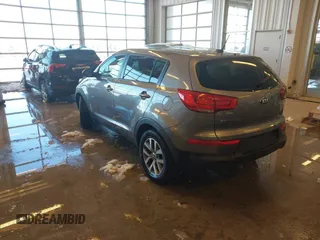 2015 Kia Sportage LX with VIN KNDPB3ACXF7686082, listed as a IAAI auction lot 41282616 with 107,613 mi miles and . Bid and sale history available at carsss.com. Image 3.