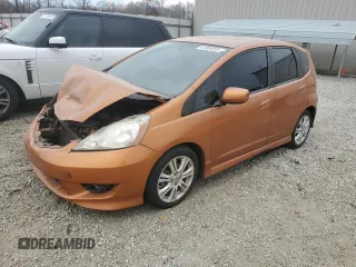 2009 Honda Fit Sport with VIN JHMGE88469S020940, listed as a Copart auction lot 47004055 with 213,745 mi miles and Salvage Title. Bid and sale history available at carsss.com. Image 1.