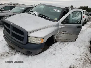 2005 Dodge 1500 SLT with VIN 1D7HU16NX5J608275, listed as a Copart auction lot 43838535 with 195,901 mi miles and Salvage Title. Bid and sale history available at DreamBid. Image 1.