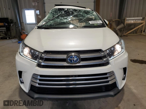 2018 Toyota Highlander Hybrid Limited with VIN 5TDDGRFH7JS040153, listed as a Copart auction lot 55500815 with 62,739 mi miles and Salvage title. Bid and sale history available at DreamBid. Image 5.