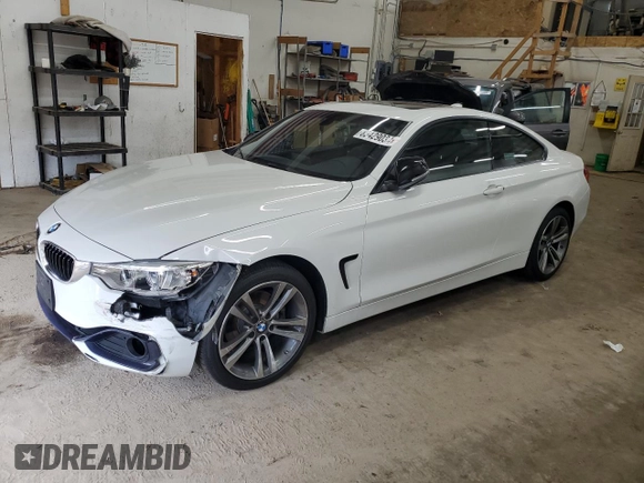 2014 BMW 4 Series 428i xDrive with VIN WBA3N5C52EF715673, listed as a Copart auction lot 85429034 with 74,547 mi miles and Salvage Title. Bid and sale history available at DreamBid. Image 1.