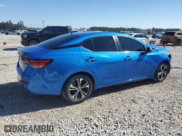2022 Nissan Sentra SV with VIN 3N1AB8CVXNY272950, listed as a Copart auction lot 42113565 with 62,541 mi miles and Salvage Title. Bid and sale history available at carsss.com. Image 3.
