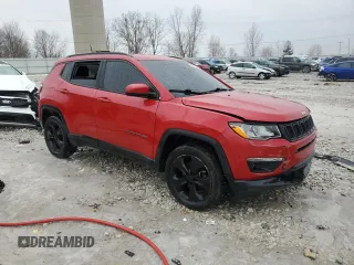 2018 Jeep Compass Latitude with VIN 3C4NJDBB4JT185747, listed as a Copart auction lot 45090375 with 87,419 mi miles and Clean Title. Bid and sale history available at DreamBid. Image 4.