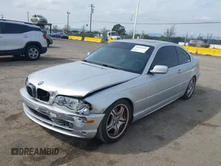2002 BMW 3 Series 330Ci with VIN WBABN53492JU28231, listed as a IAAI auction lot 41841465 with 107,510 mi miles and . Bid and sale history available at carsss.com. Image 2.