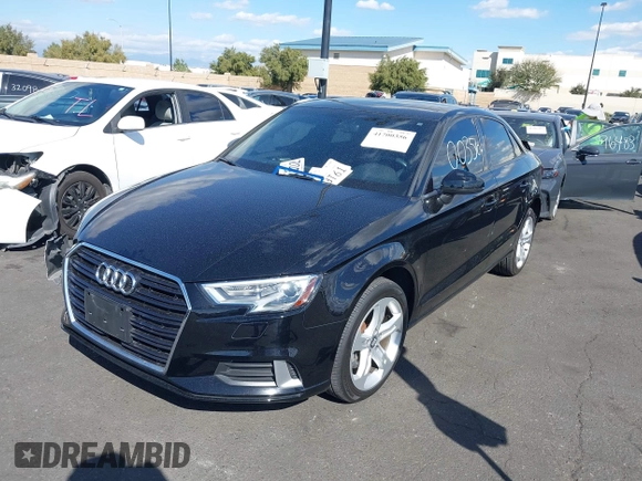 2018 Audi A3 Sedan Premium with VIN WAUAUGFF8J1041935, listed as a IAAI auction lot 41700356 with 44,611 mi miles. Bid and sale history available at carsss.com. Image 18.