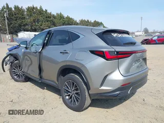 2025 Lexus NX with VIN 2T2GGCEZ0SC073778, listed as a IAAI auction lot 41722618 with 2,929 mi miles. Bid and sale history available at carsss.com. Image 3.