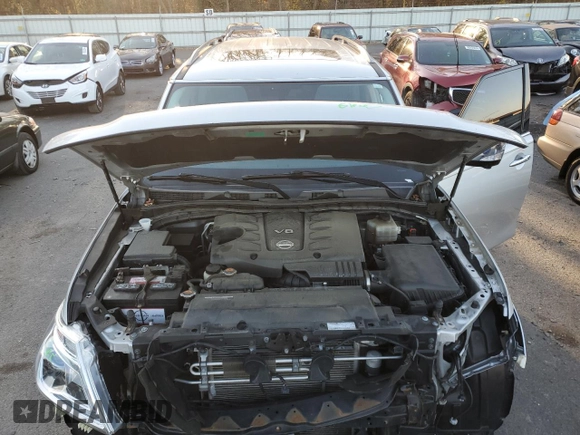 2019 Nissan Armada SV with VIN JN8AY2NC1K9585637, listed as a Copart auction lot 81100094 with 76,843 mi miles and Salvage Title. Bid and sale history available at carsss.com. Image 12.