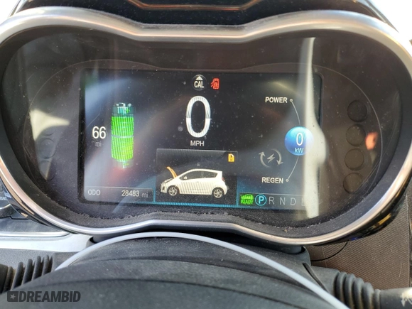 2016 Chevrolet Spark EV LT with VIN KL8CL6S03GC612358, listed as a Copart auction lot 74314764 with 28,483 mi miles and Salvage Title. Bid and sale history available at carsss.com. Image 9.