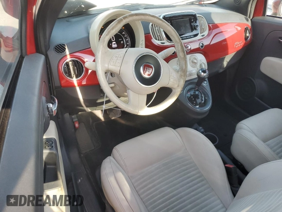 2016 FIAT 500 Sport with VIN 3C3CFFBR1GT144832, listed as a Copart auction lot 46041825 with 99,464 mi miles and Non repairable. Bid and sale history available at DreamBid. Image 8.