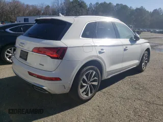 2022 Audi Q5 S line Premium with VIN WA1GAAFY9N2071105, listed as a Copart auction lot 73040122 with 21,502 mi miles. Bid and sale history available at carsss.com. Image 3.