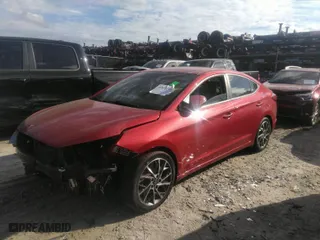 2019 Hyundai Elantra SEL with VIN 5NPD84LF4KH486061, listed as a IAAI auction lot 40950500 with 80,290 mi miles. Bid and sale history available at carsss.com. Image 2.