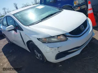 2014 Honda Civic Sedan LX with VIN 19XFB2F55EE007382, listed as a IAAI auction lot 41972787 with 215,716 mi miles. Bid and sale history available at carsss.com. Image 1.