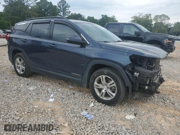 2019 GMC Terrain SLE with VIN 3GKALMEV3KL196212, listed as a Copart auction lot 55538265 with 120,543 mi miles and Salvage title. Bid and sale history available at DreamBid. Image 4.