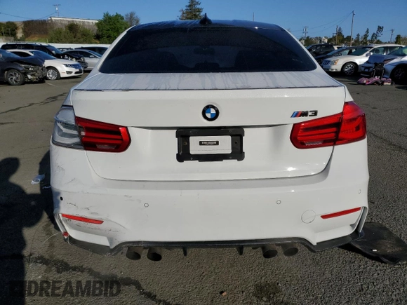 2017 BMW M3 with VIN WBS8M9C51H5G42191, listed as a Copart auction lot 44309983 with 56,365 mi miles. Bid and sale history available at carsss.com. Image 6.