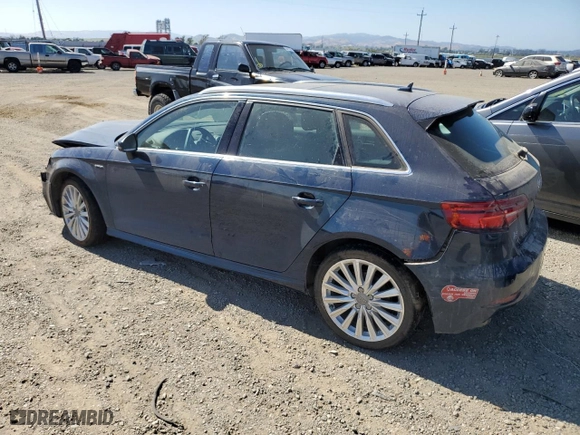 2017 Audi A3 Sportback e-tron Premium Plus with VIN WAUTPBFF7HA146009, listed as a Copart auction lot 58460494 with 124,656 mi miles and Salvage Title. Bid and sale history available at carsss.com. Image 2.
