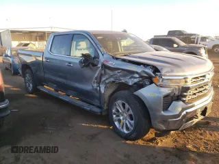 2024 Chevrolet Silverado 1500 LTZ with VIN 1GCUDGE8XRZ155256, listed as a Copart auction lot 79850884 with 33,328 mi miles and Salvage Title. Bid and sale history available at DreamBid. Image 4.