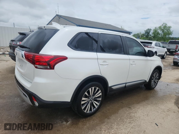2020 Mitsubishi Outlander ES with VIN JA4AD2A32LZ046985, listed as a Copart auction lot 60805545 with 59,223 mi miles and Salvage title. Bid and sale history available at DreamBid. Image 3.