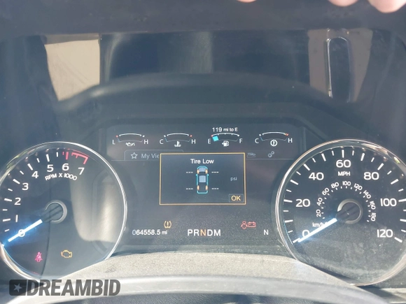 2019 Ford F-150 XL with VIN 1FTEW1C50KFB57819, listed as a IAAI auction lot 41627136 with 64,558 mi miles and . Bid and sale history available at DreamBid. Image 7.