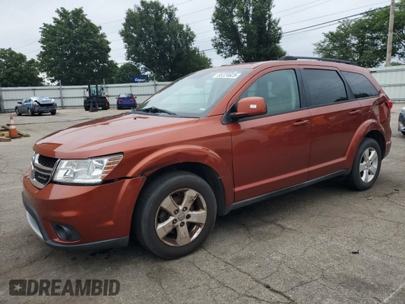 2012 Dodge Journey SXT with VIN 3C4PDDBG1CT241674, listed as a Copart auction lot 65224625 with 205,143 mi miles and Salvage title. Bid and sale history available at DreamBid. Image 1.
