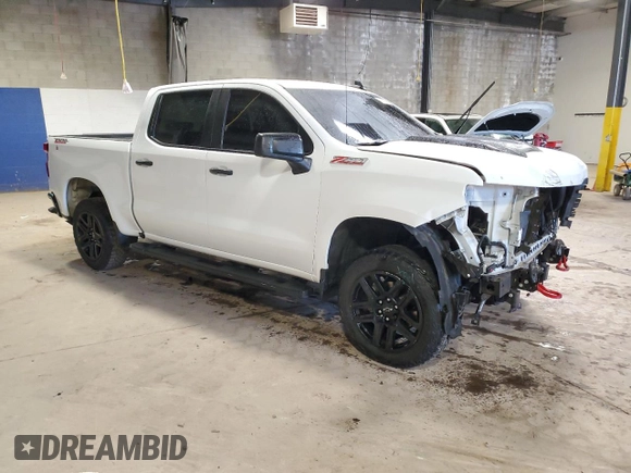 2022 Chevrolet Silverado 1500 Custom Trail Boss with VIN 3GCPDCEK8NG625750, listed as a Copart auction lot 81053304 with 33,151 mi miles and Salvage Title. Bid and sale history available at carsss.com. Image 4.